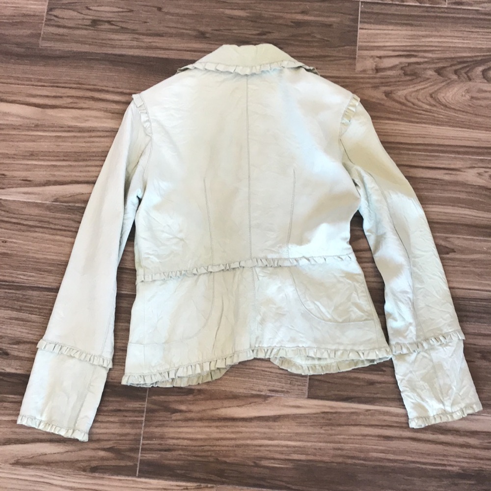 Mint Green Ruffle Jacket - Picture 7 of 11